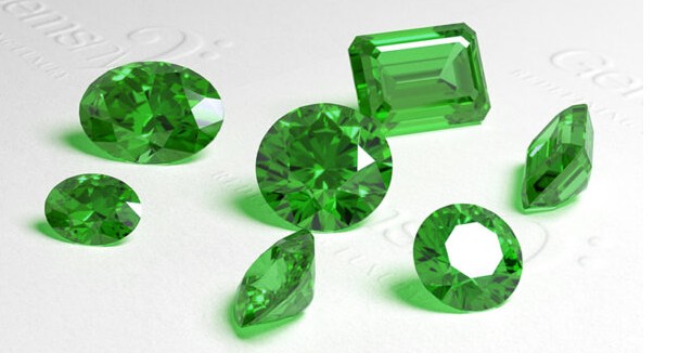 green gemstones