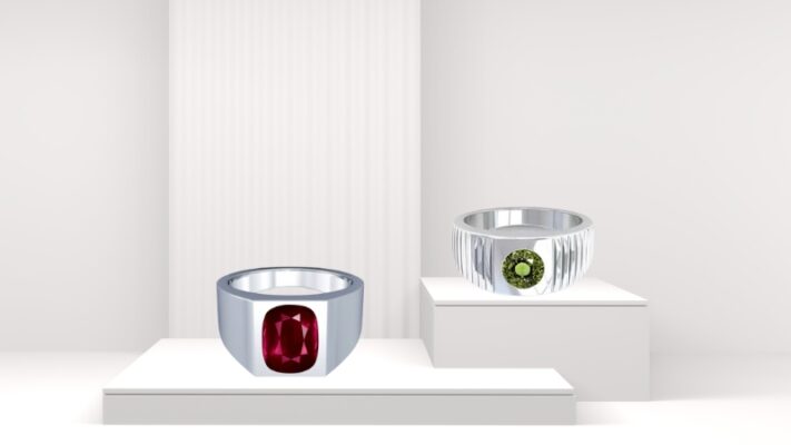 alexandrite wedding rings