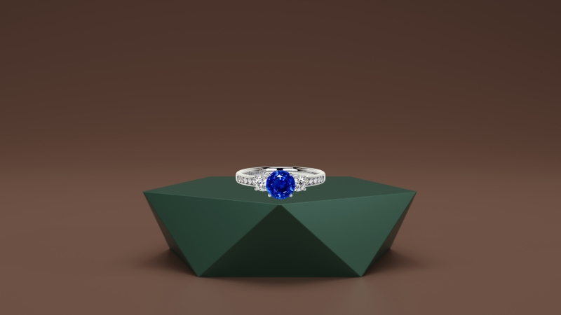 three stone sapphire ring