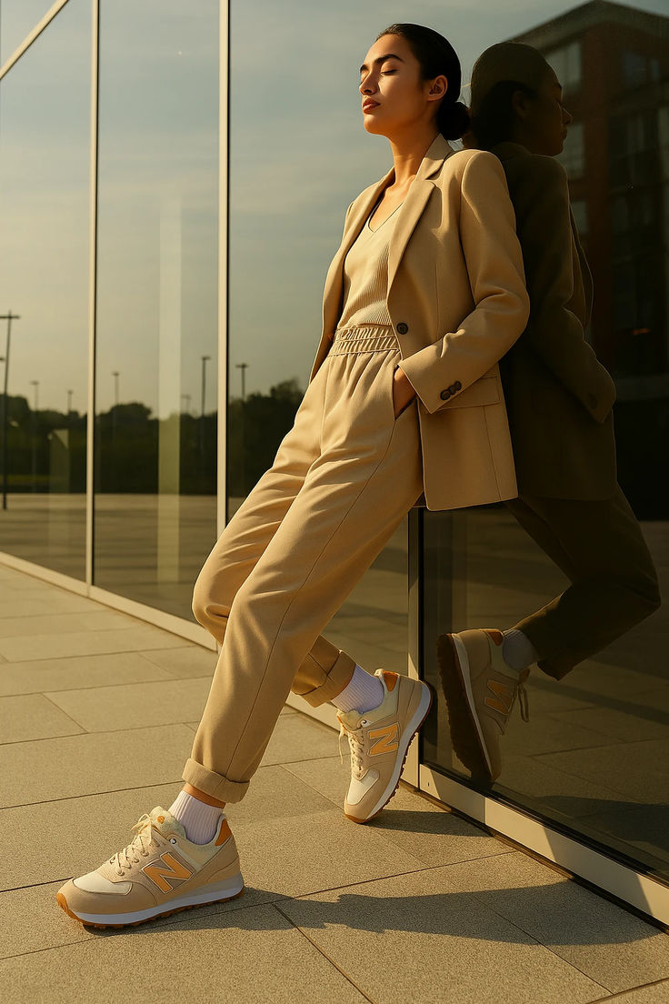 Blazer + tank + trousers