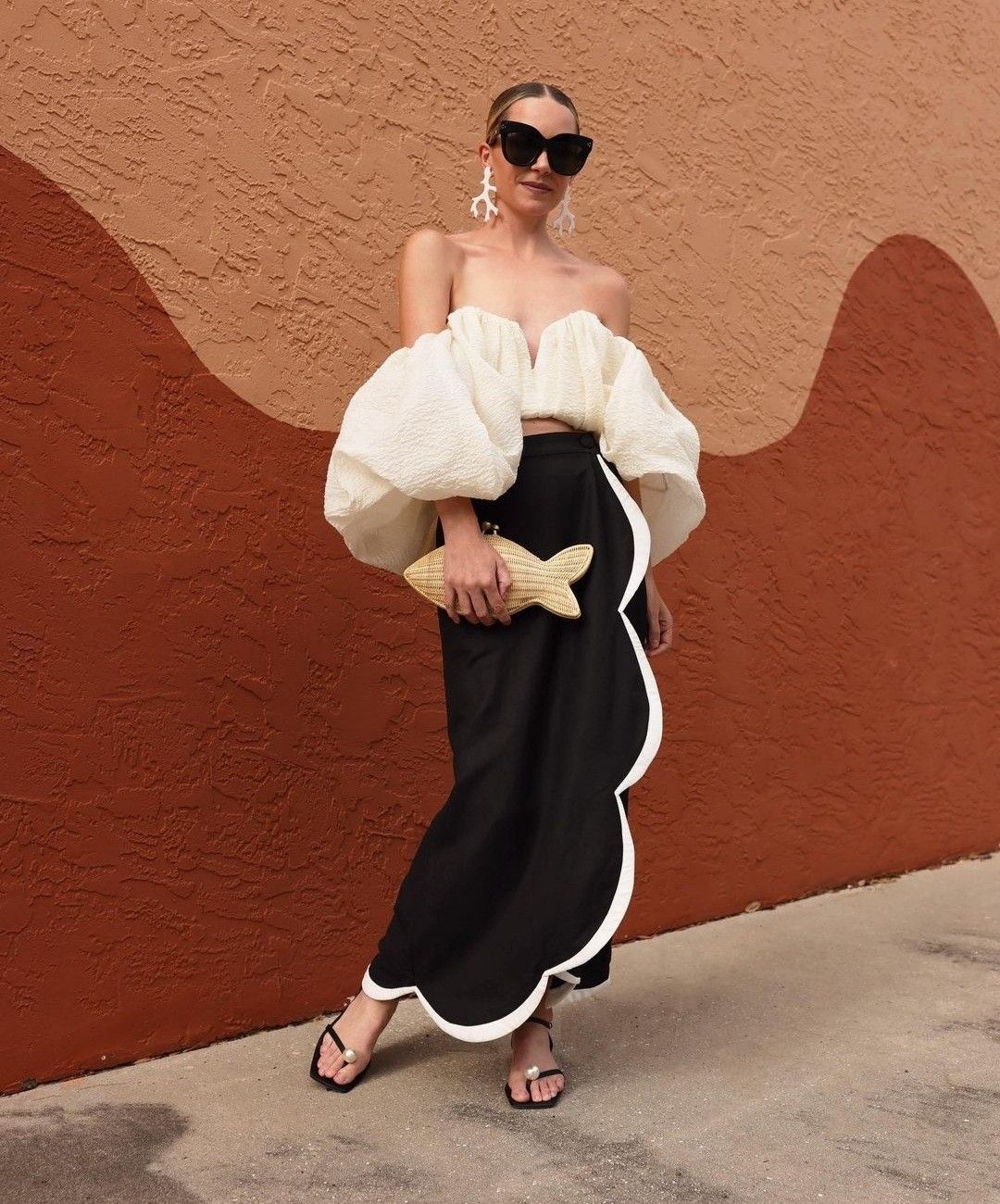 statement puff sleeves dress