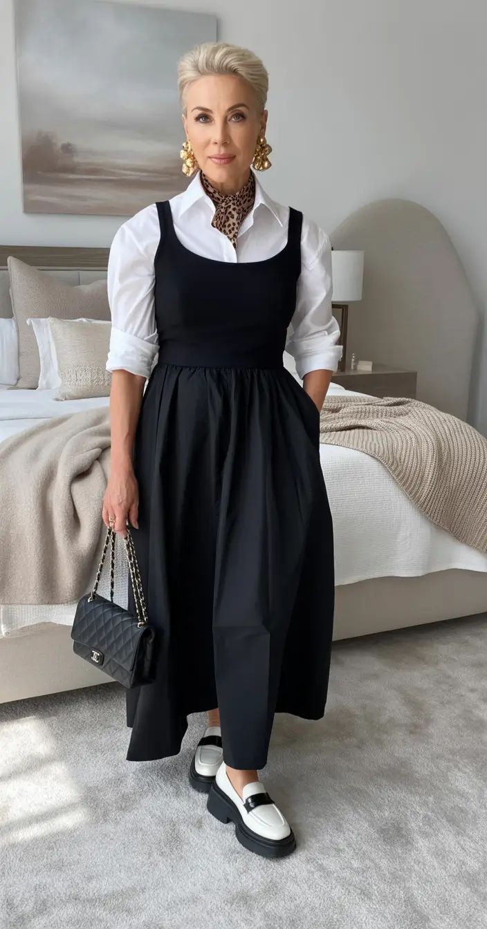 Wear Pair Statement Bags with Minimal outfits.