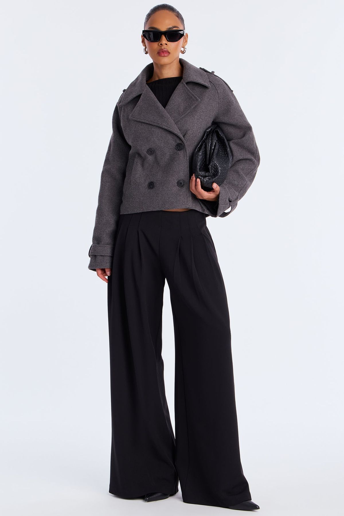 Long jackets cropped over.