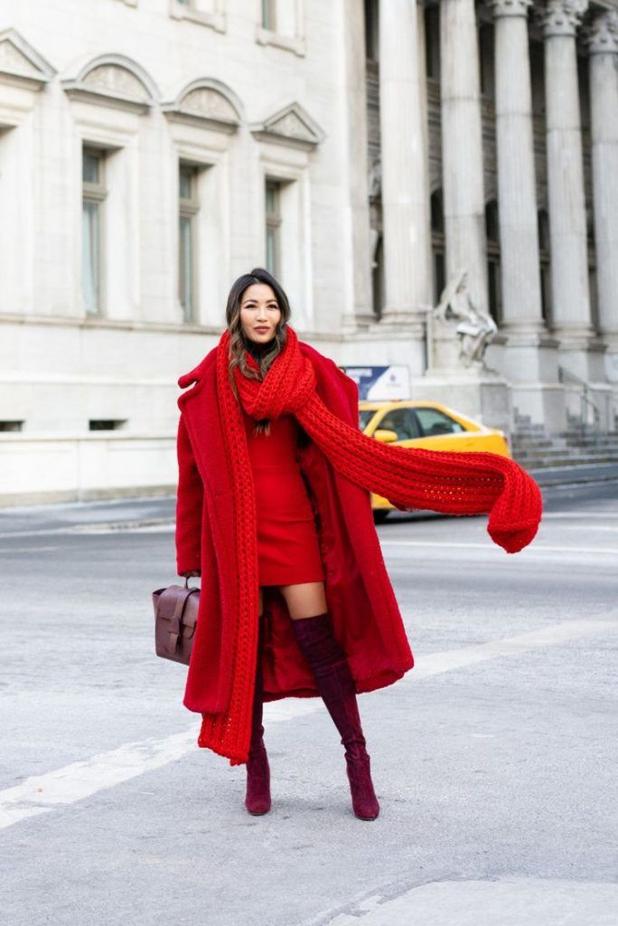 Deep Red as a Bold Statement on this Holiday.