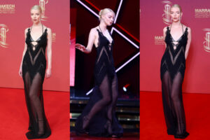 Anya Taylor-Joy Steals the Show in a Stunning Tom Ford Lace Dress at the 2025 Marrakech International Film Festival Closing Gala!