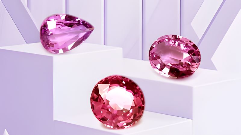 3 Pink gemstones