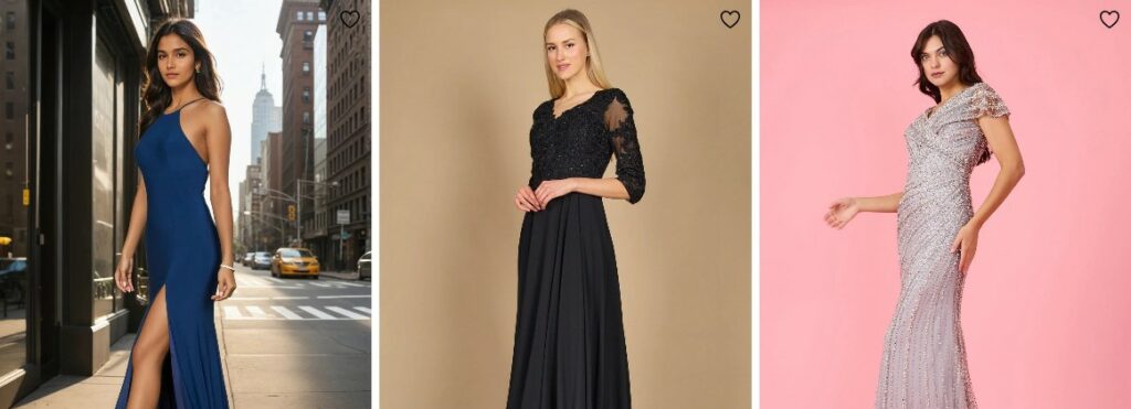 3 Models wearing examples of the KOS couture dress 6