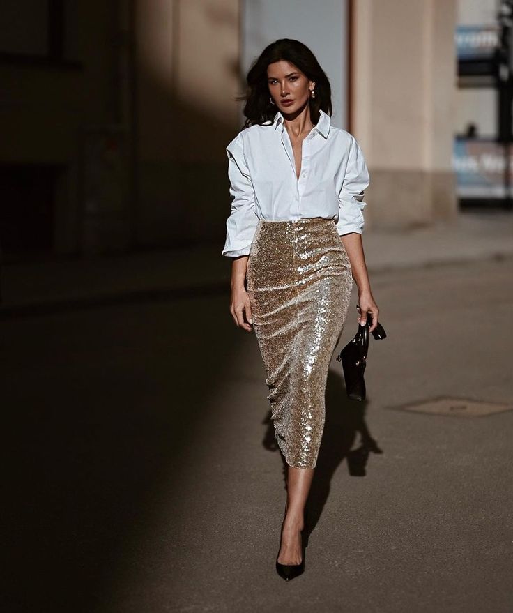 Sequin or Metallic Accents