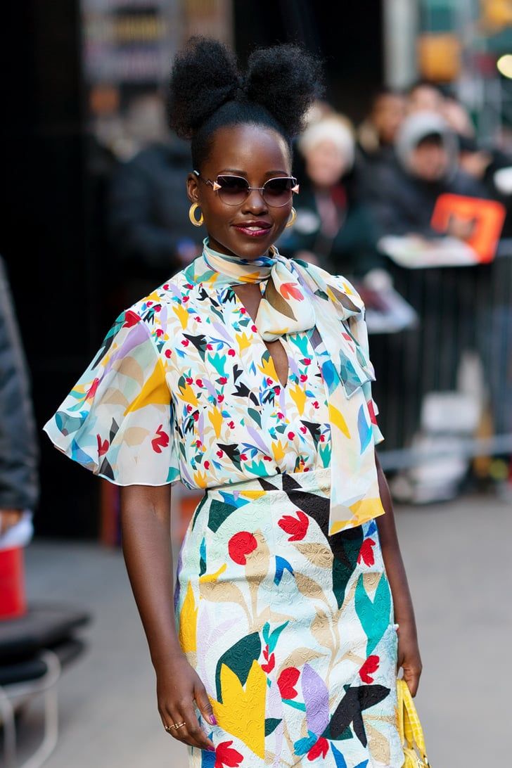 woman wearing bright colors outfit