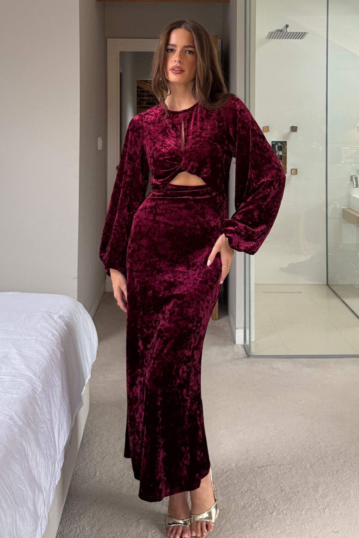 Velvet in Statement for Christmas Eve Outfit 2