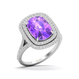 large amethyst ring