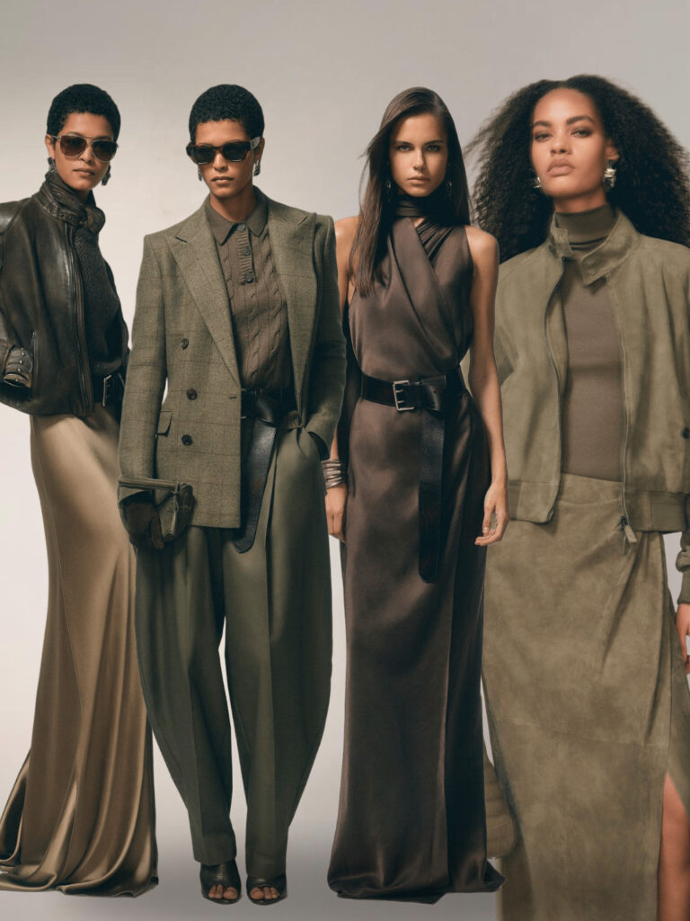 4 models displaying Ralph Lauren Pre-Fall 2026