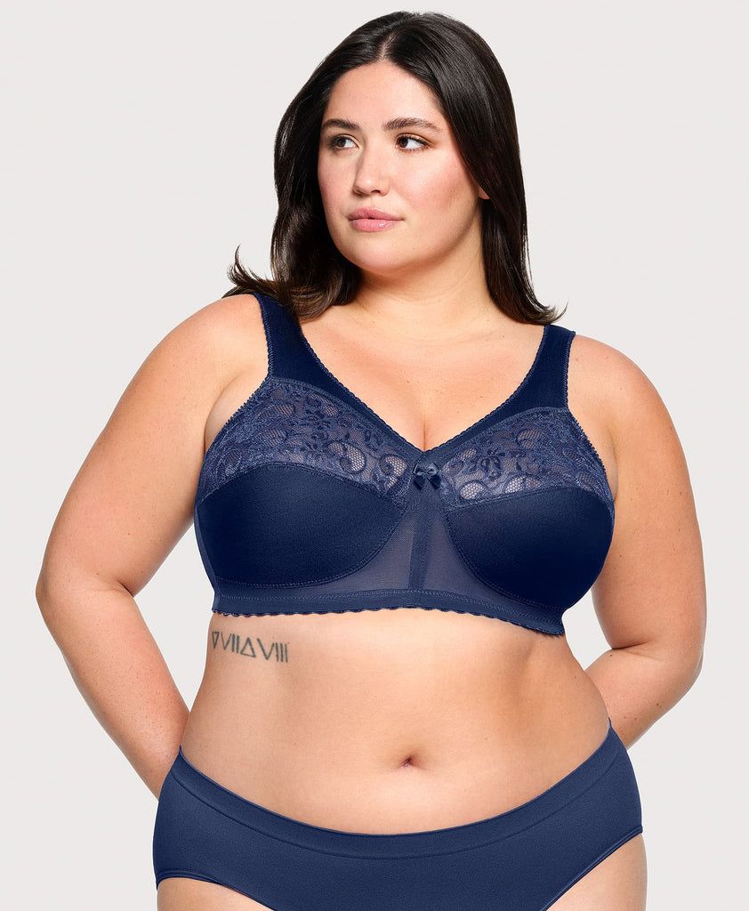 Blue Lace Plus-Size Bras