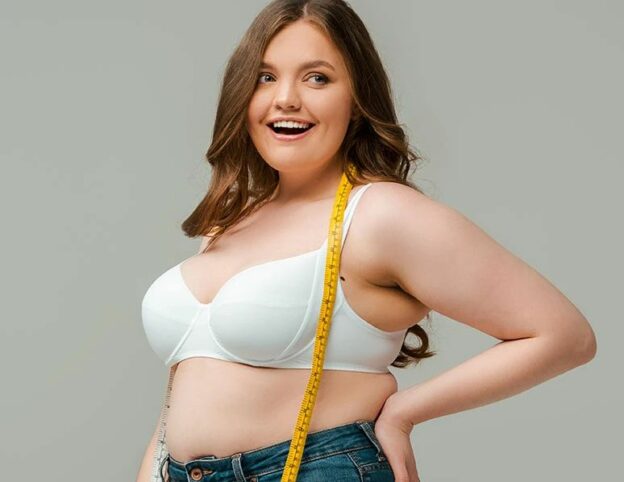 Plus sized girl with the perfect bra