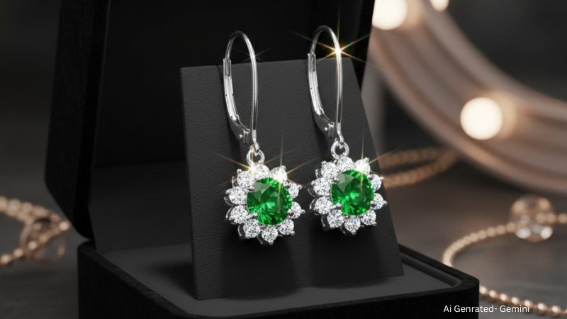 tsavorite earrings