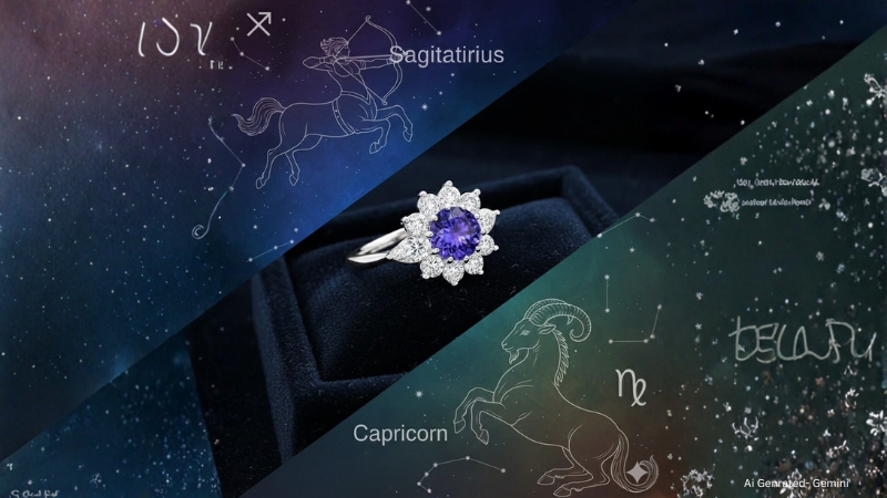 Tanzanite loose stone ring