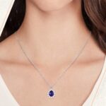 sapphire pendants necklace