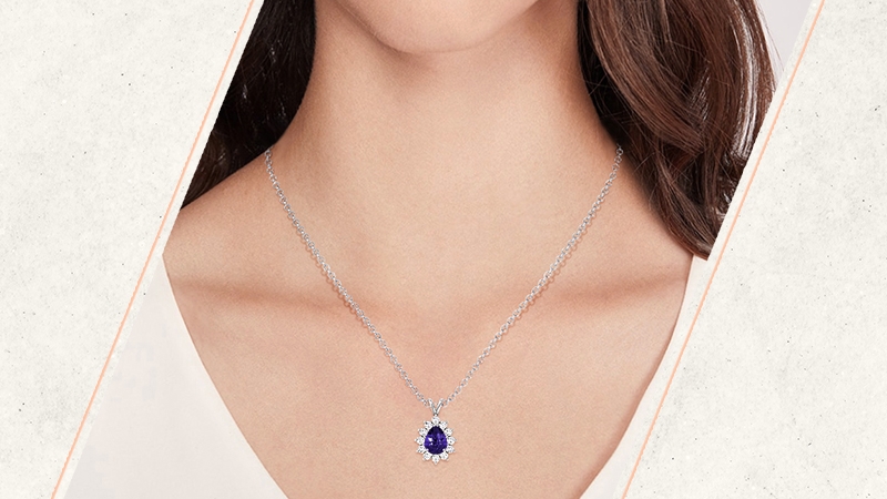 sapphire pendants necklace