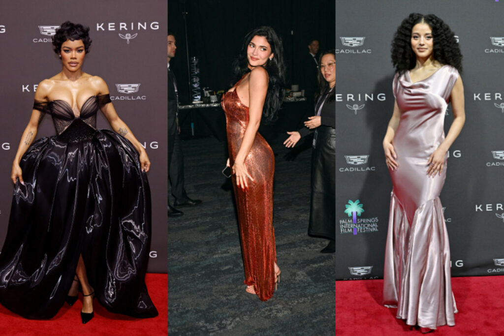 Teyana Taylor, Kylie Jenner, and Chase Infiniti at the Palm Springs International Film Awards