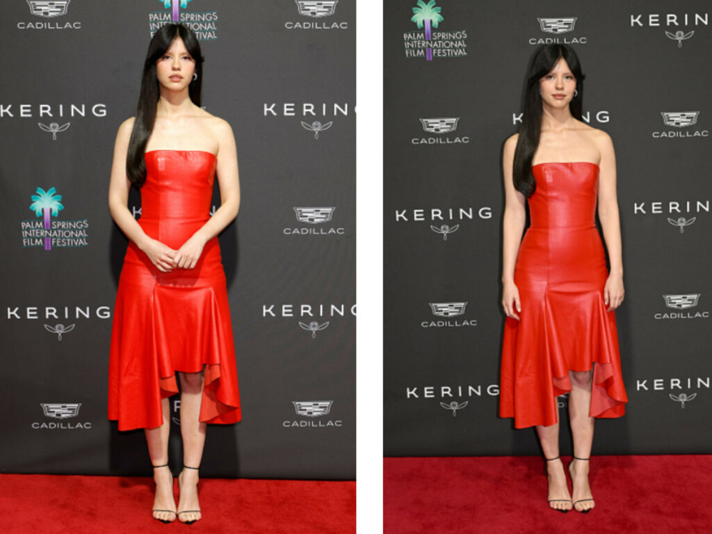 Mia Goth Slays in Alexander McQueen at the Palm Springs International Film Festival Film Awards cover image