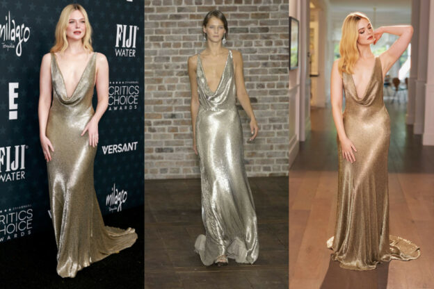 Elle Fanning Shines in Vintage Ralph Lauren at the 2026 Critics' Choice Awards