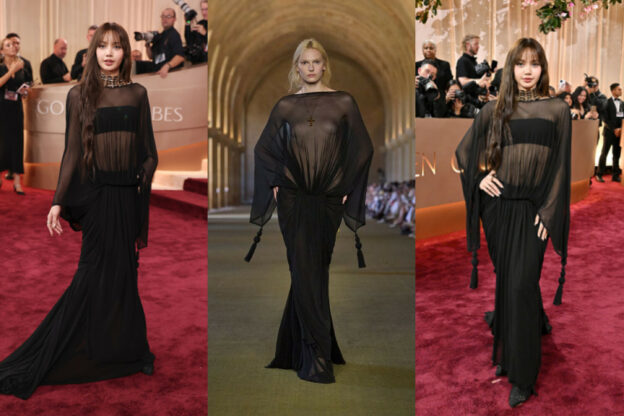 BLACKPINK Lisa at the Golden Globe Awards in Jacquemus cover image