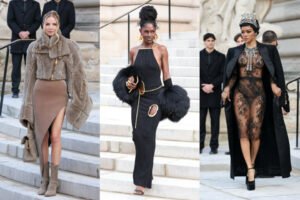 Leonie Hanne, Jodie Turner-Smith, and Teyana Taylor Shine at the Schiaparelli Haute Couture Spring/Summer 2026 Show