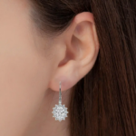 Model is wearing Diamond earrings