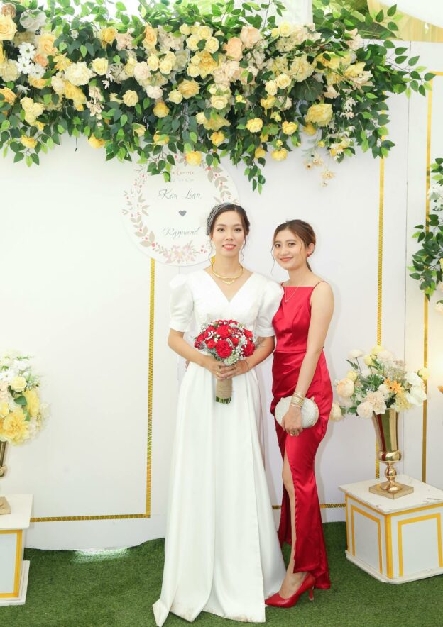 Bride and Bridesmaid