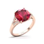 Ruby stone ring gold