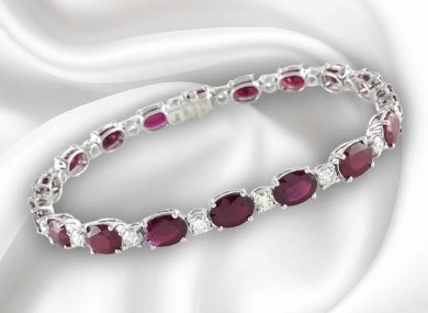  investment jewelry Ruby bracelet 