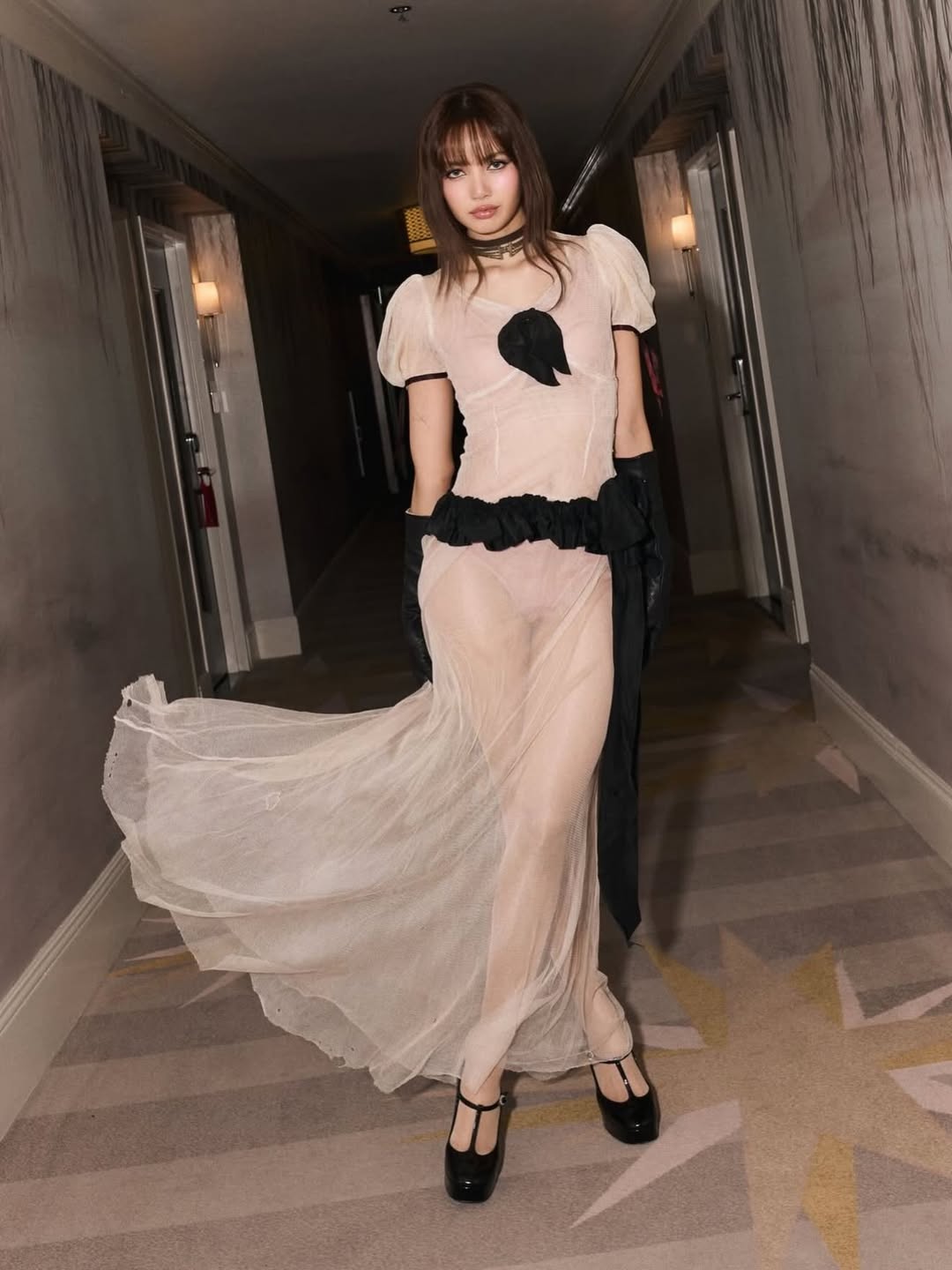 BLACKPINK Lisa Dazzles in Enfants Riches Déprimés Sheer Ensemble at 2026 Golden Globes After-Party