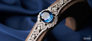 blue sapphire pendant