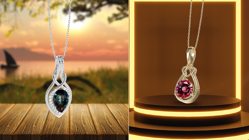 alexandrite stone necklaces