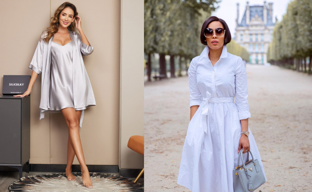 chemise and nightgown