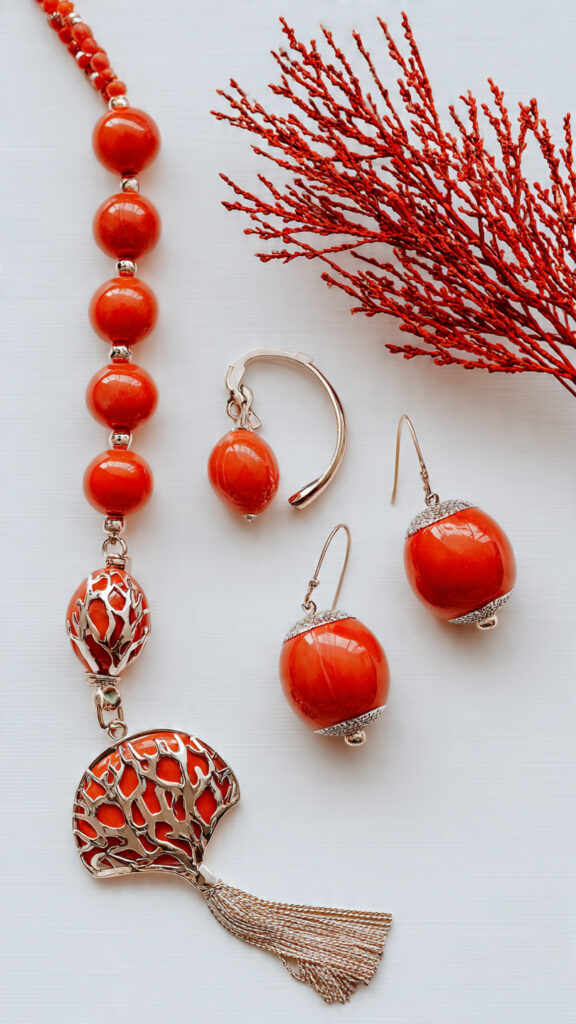 red coral jewelry