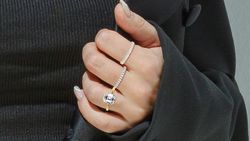 Lab-Created Diamond Engagement Rings