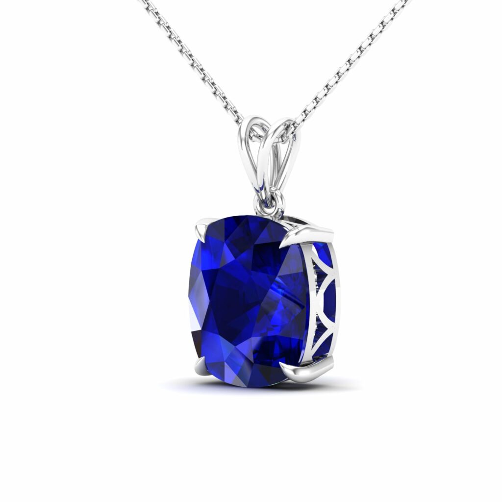 Blue Saphire Pendant Jewelry 
