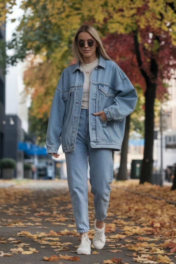 Oversized denim jackets