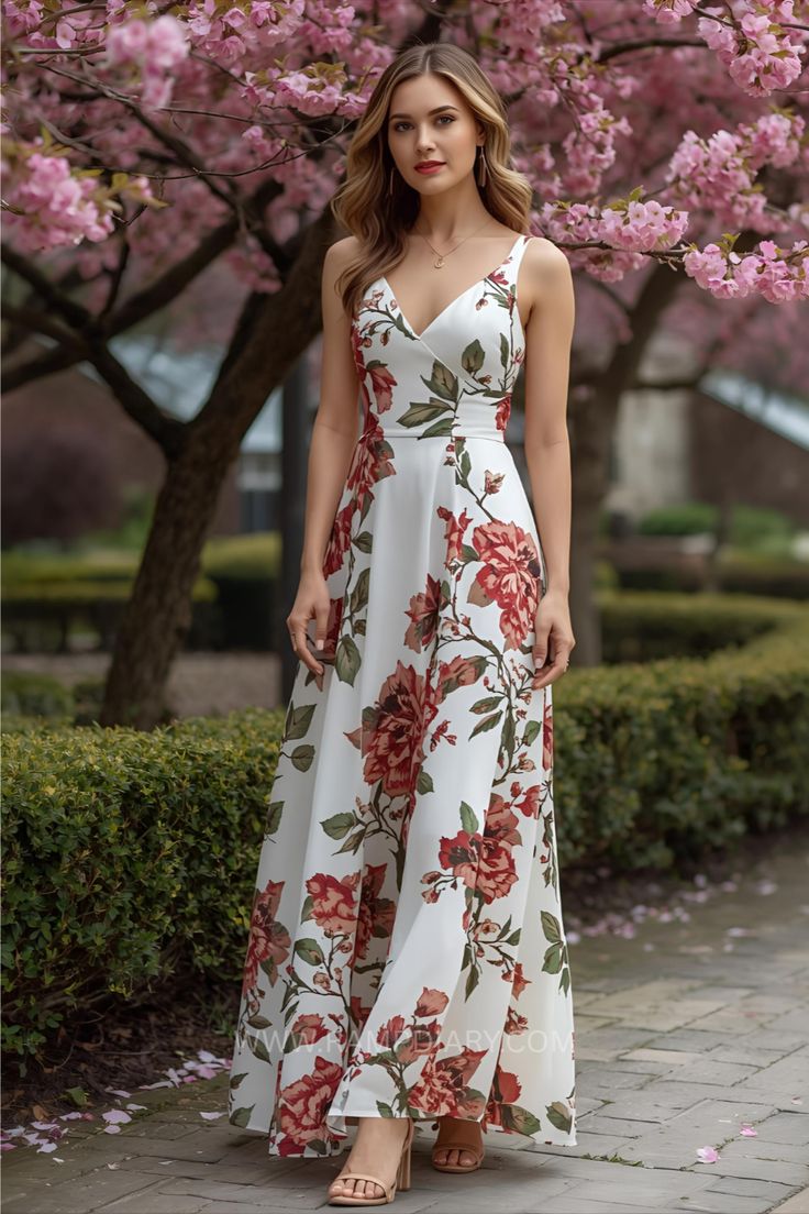 Cute floral maxi sundress 