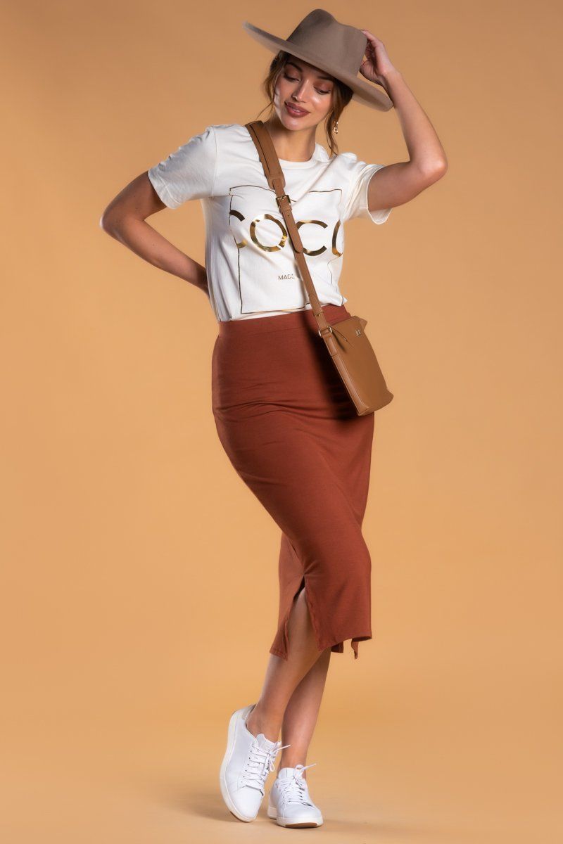 Wearing Sneakers with Style Skirts.