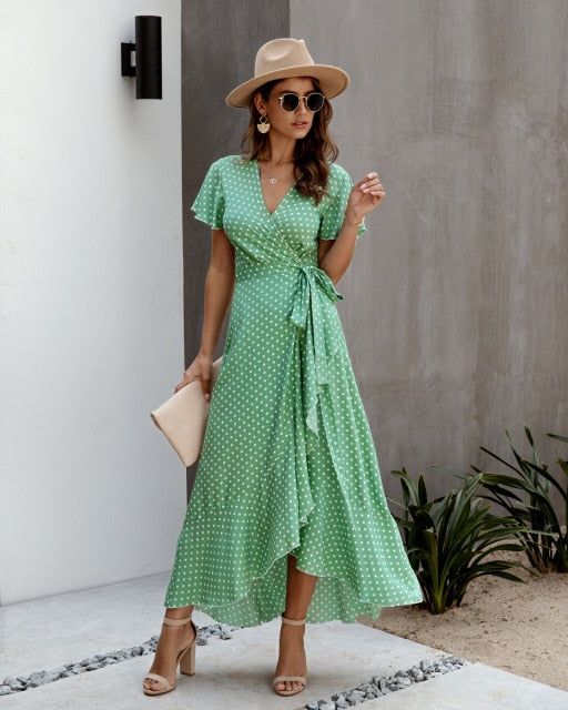 Wrapped maxi sundress