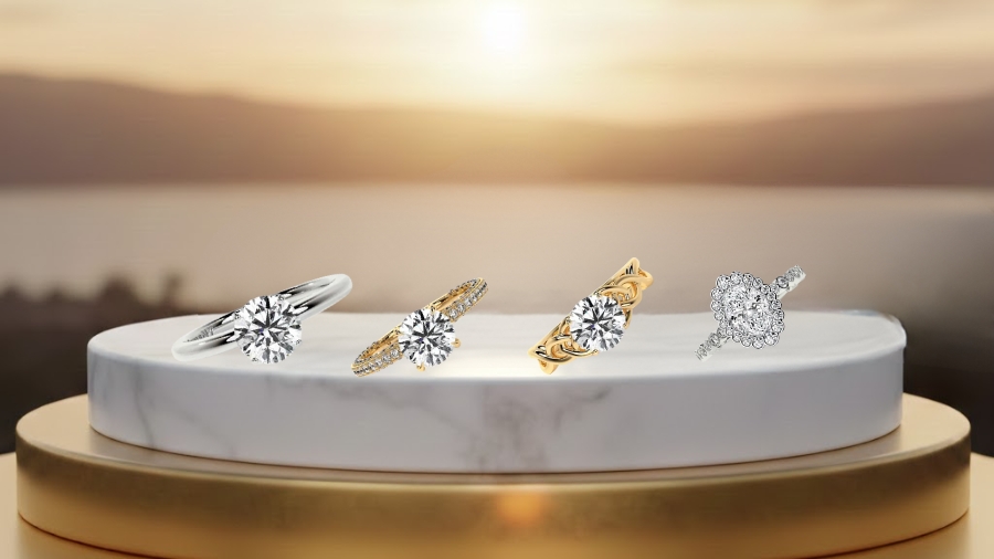 4 examples of luxury wedding rings