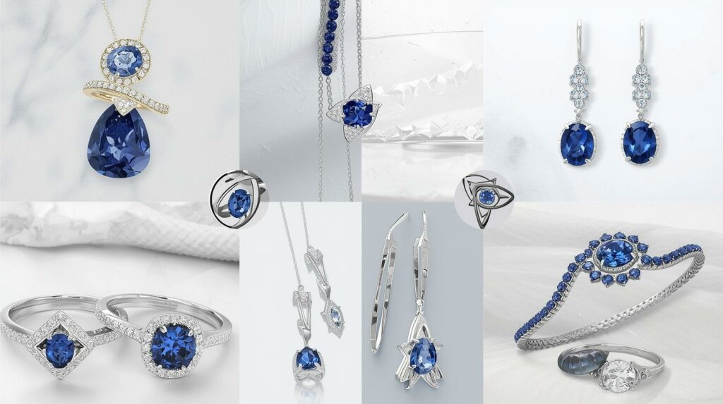 blue gemstone jewelry