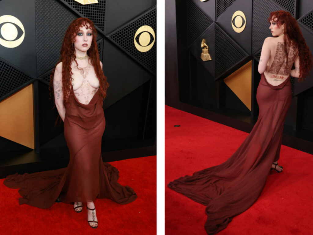 Chappell Roan Wows Fans in a Thierry Mugler Couture Nipple-Ring Dress at the 2026 Grammy Awards