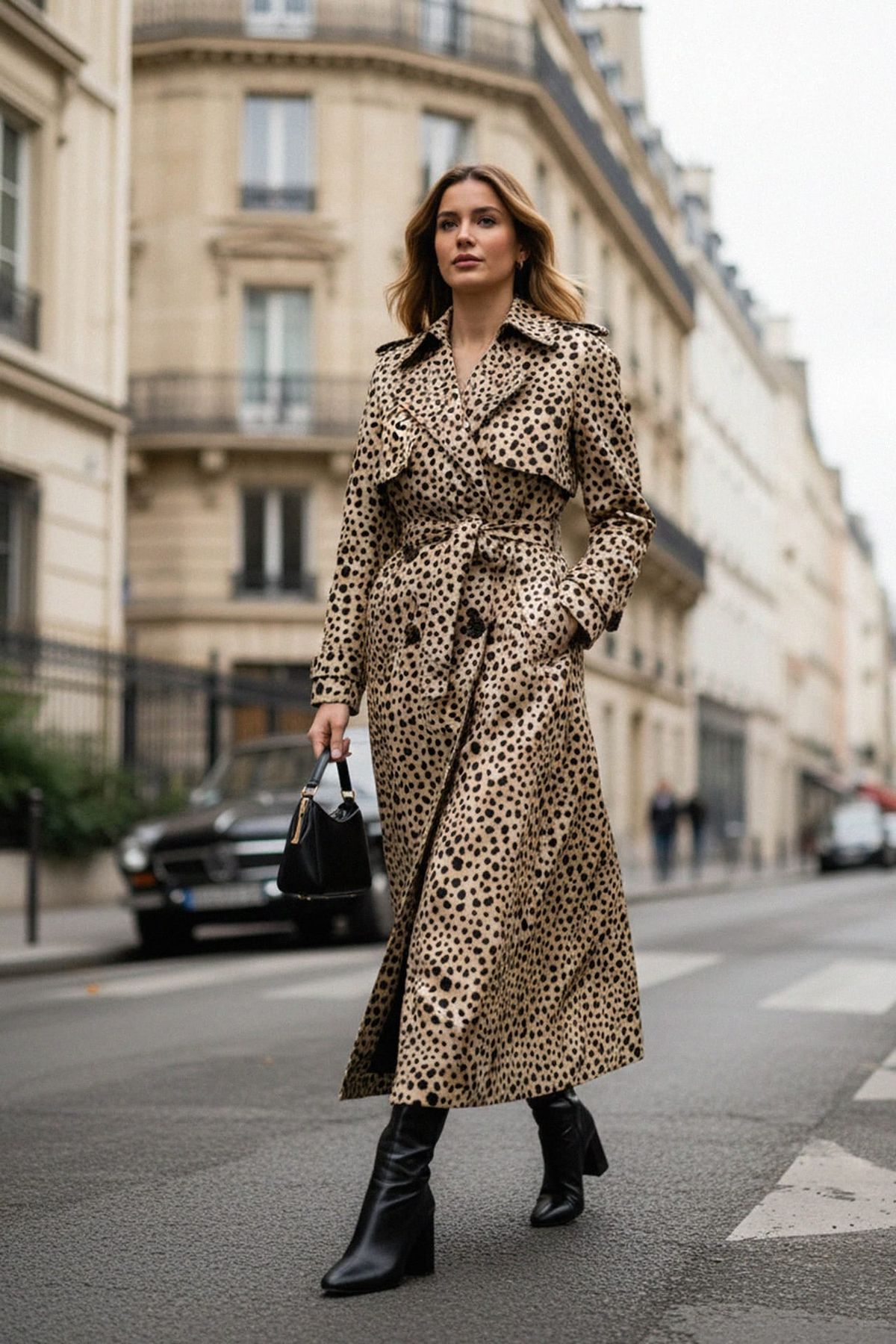 Animal Printed and Textured Trench Coats