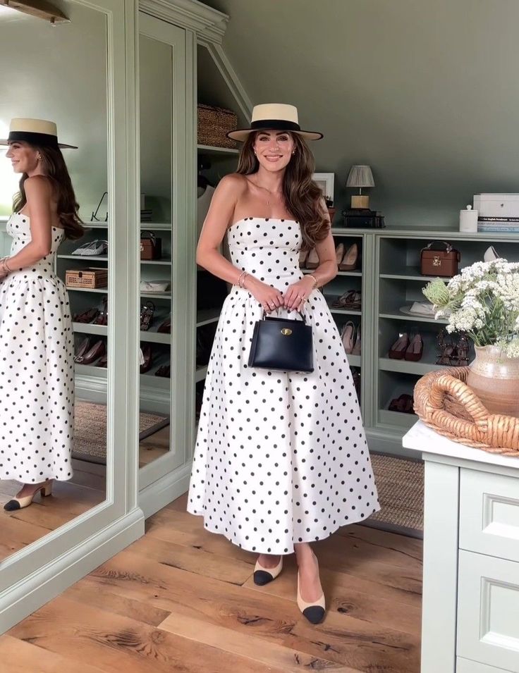 Polka Dots Tube maxi dress