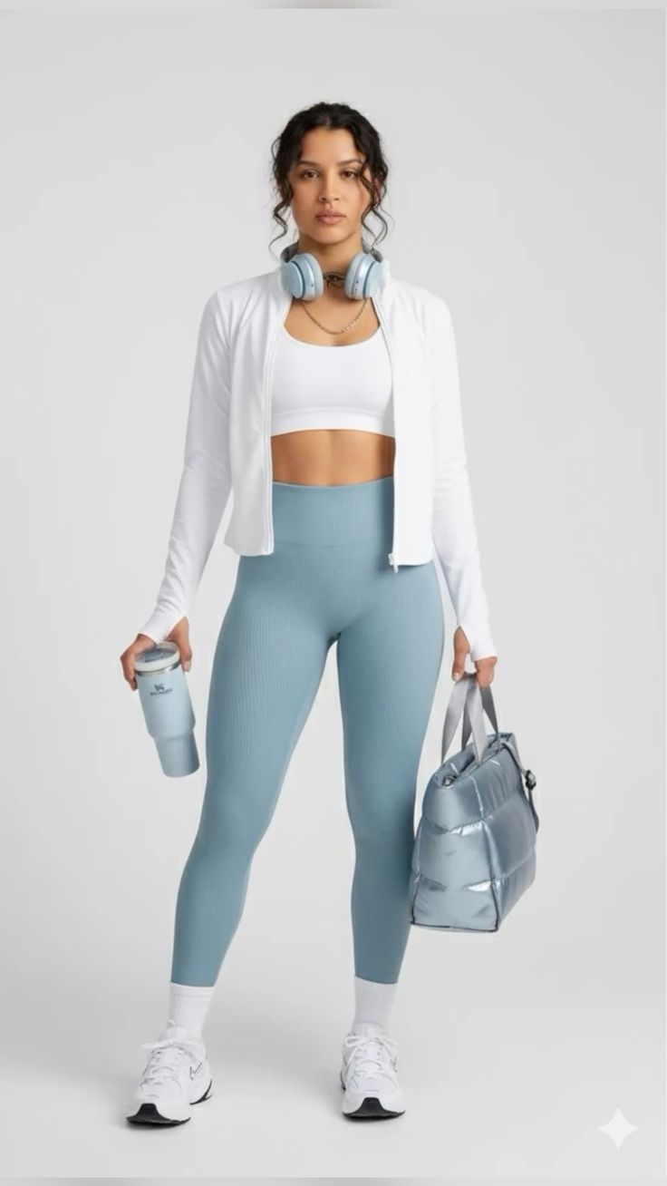 Blue Sports Leggings