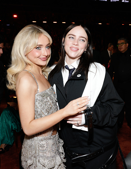Sabrina Carpenter with Billie Ellish 2026 Grammy Awards