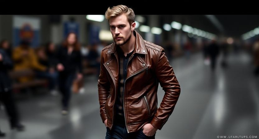 man in Leather jackets